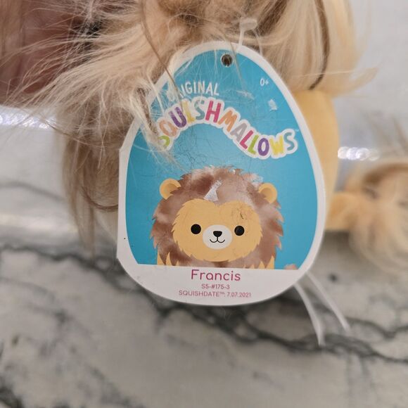 Squishmallows Francis The lion Plush Wild Long Mane Hair 6" Stuffed Animal Plush - Picture 4 of 7